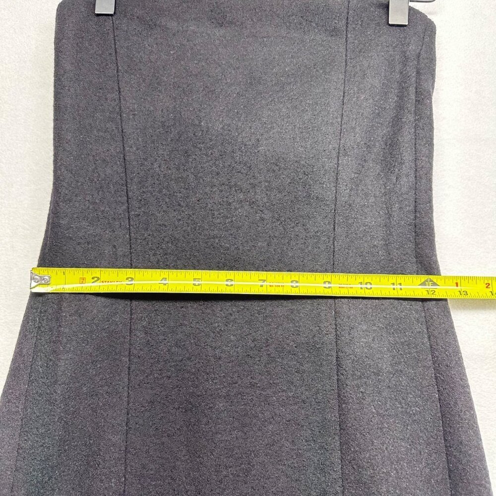 Banana Republic 100% Wool Sleeveless Maxi Dress Gown Vintage Size 2 Black Witchy - Picture 12 of 15